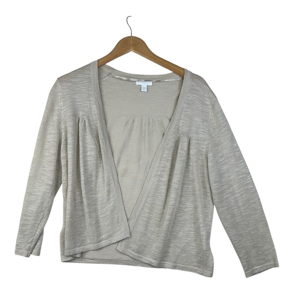 Charter Club Open Cardigan size Large Beige